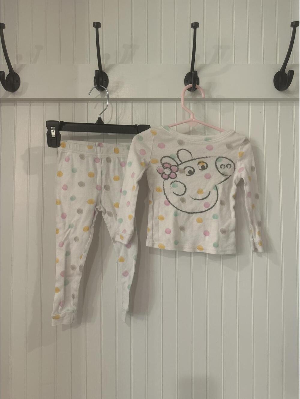 Peppa Pig Little Girls Pajamas 2T